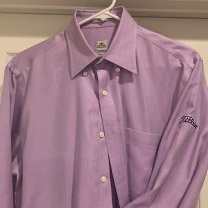 Peter Millar dress shirt with Titleist logo